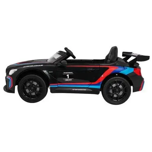 BMW M6 GT3 Auto na akumulator dla dzieci Czarny + Nawiew powietrza + Dźwięki MP3 Światła + Pilot 4