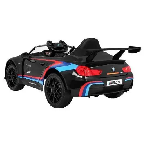 BMW M6 GT3 Auto na akumulator dla dzieci Czarny + Nawiew powietrza + Dźwięki MP3 Światła + Pilot 5