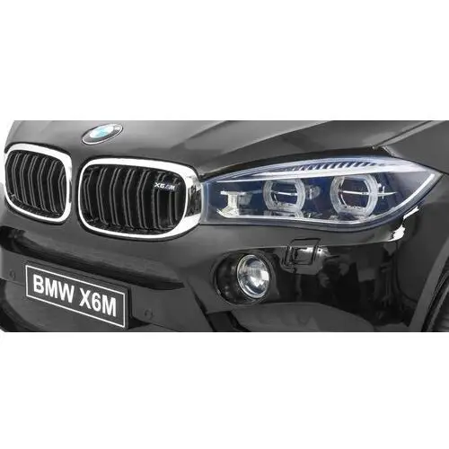 BMW X6M Elektryczne Autko dla dzieci Czarny + Pilot + EVA + Wolny Start + Panel audio + LED 5
