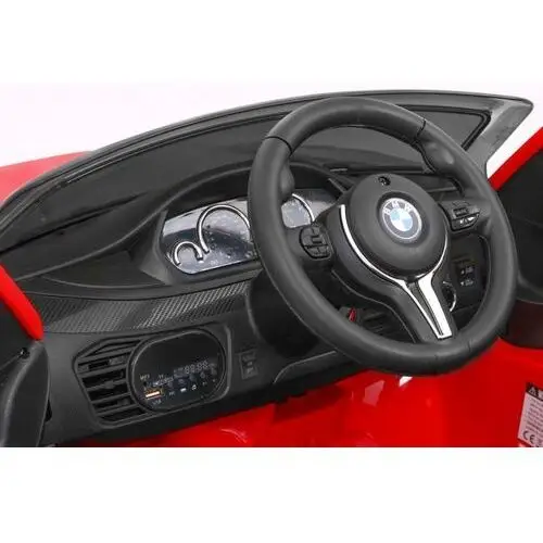 BMW X6M Elektryczne Autko dla dzieci Czerwony + Pilot + EVA + Wolny Start + Panel audio + LED 5