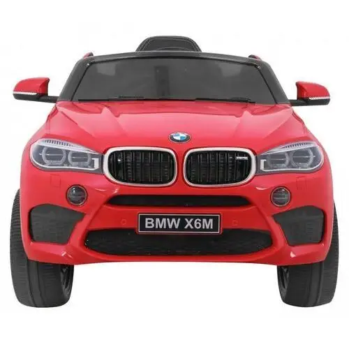 BMW X6M Elektryczne Autko dla dzieci Czerwony + Pilot + EVA + Wolny Start + Panel audio + LED 3
