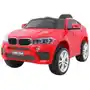 BMW X6M Elektryczne Autko dla dzieci Czerwony + Pilot + EVA + Wolny Start + Panel audio + LED Sklep