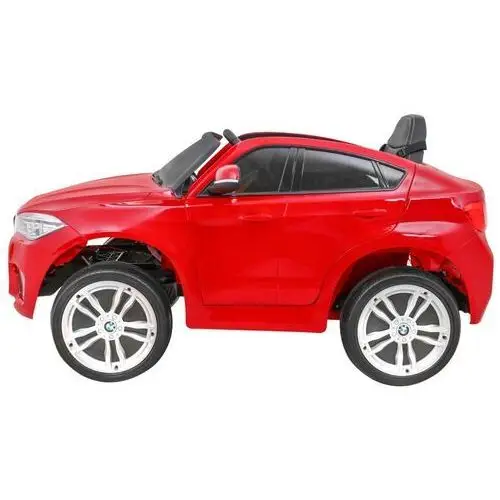 BMW X6M Elektryczne Autko dla dzieci Lakier Czerwony + Pilot + EVA + Wolny Start + Audio + LED, kolor czerwony 4