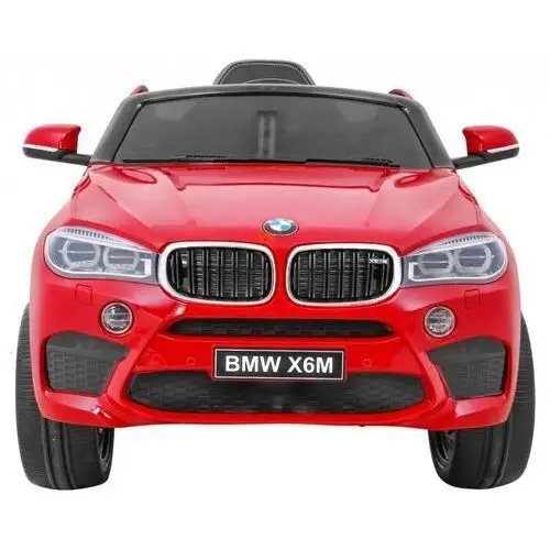 BMW X6M Elektryczne Autko dla dzieci Lakier Czerwony + Pilot + EVA + Wolny Start + Audio + LED, kolor czerwony 3