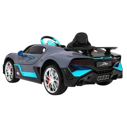 Bugatti Divo Autko na akumulator dla dzieci Szary + Pilot + EVA + Wolny Start + LED MP3 4