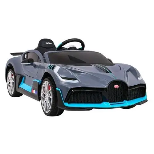 Bugatti Divo Autko na akumulator dla dzieci Szary + Pilot + EVA + Wolny Start + LED MP3