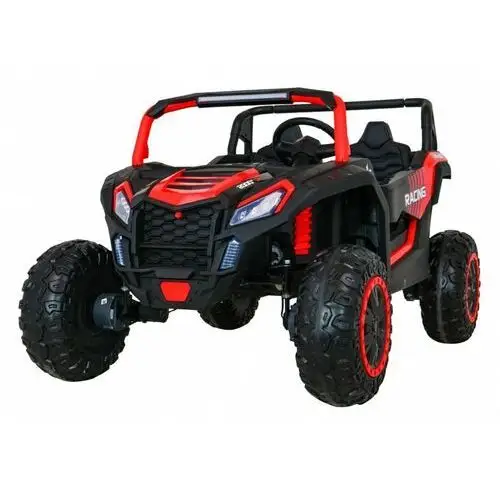 Ramiz Buggy atv racing dla 2 dzieci czerwony + napęd 4x4 + pilot + wolny start + mp3 led