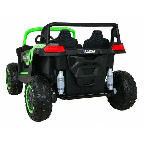 Buggy atv racing dla 2 dzieci zielony + napęd 4x4 + pilot + wolny start + mp3 led Ramiz 5