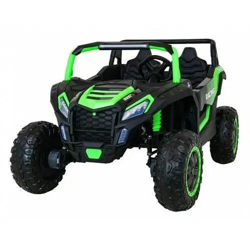 Buggy atv racing dla 2 dzieci zielony + napęd 4x4 + pilot + wolny start + mp3 led Ramiz