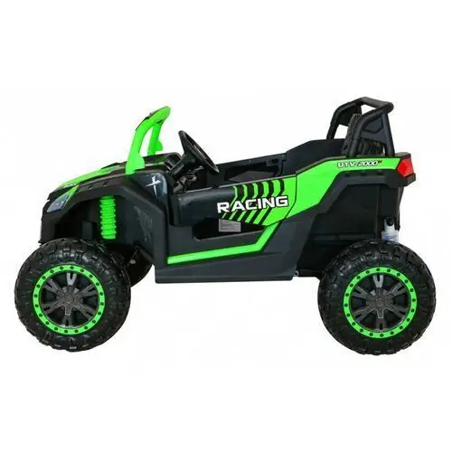 Buggy atv racing dla 2 dzieci zielony + napęd 4x4 + pilot + wolny start + mp3 led Ramiz 4