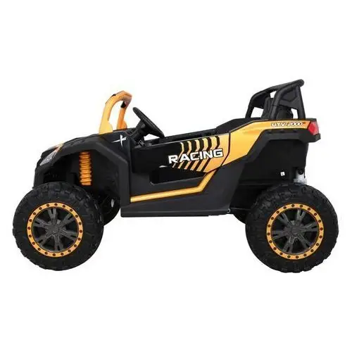 Buggy ATV Racing dla 2 dzieci Złoty + Napęd 4x4 + Pilot + Wolny Start + MP3 LED, kolor żółty 4