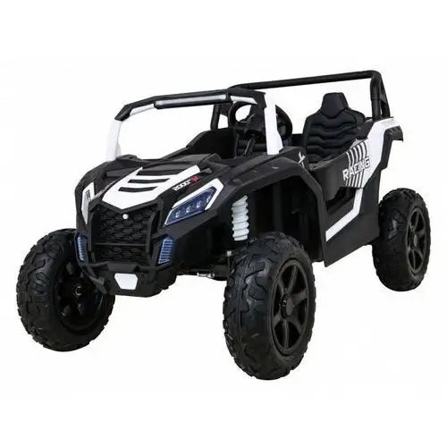 Buggy ATV Strong Racing dla 2 dzieci Biały + Silnik bezszczotkowy + Pompowane koła + Audio LED