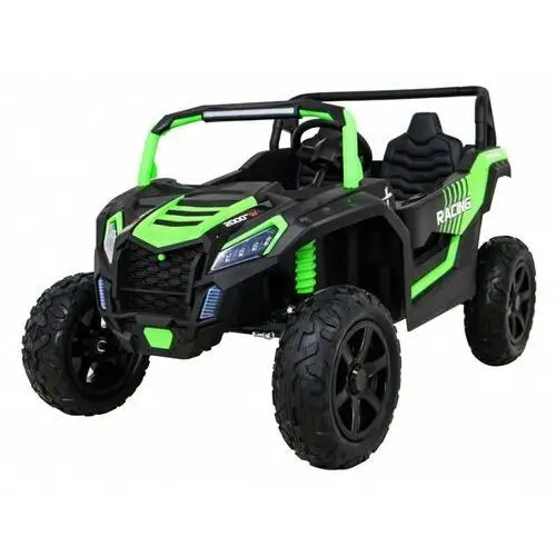 Ramiz Buggy atv strong racing dla 2 dzieci zielony + silnik bezszczotkowy + pompowane koła + audio led