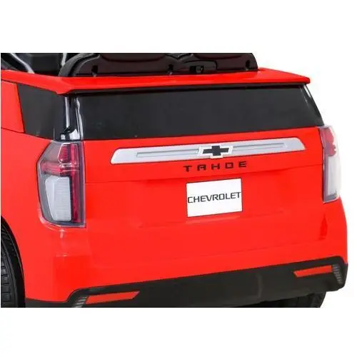 Chevrolet Tahoe Elektryczne Autko dla dzieci Czerwony + Pilot + EVA + Radio MP3 + LED, kolor czerwony 5