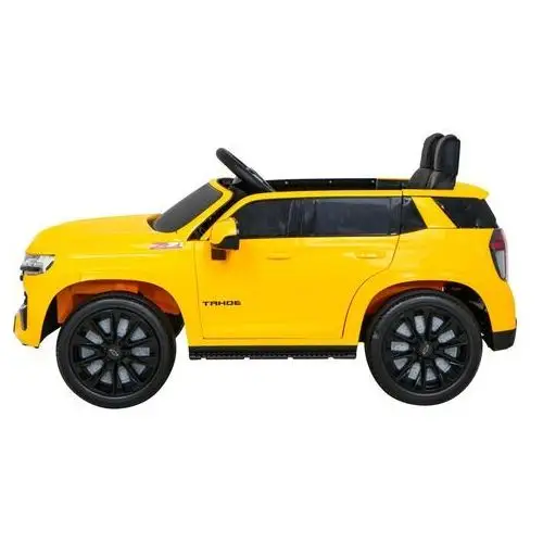 Chevrolet Tahoe Elektryczne Autko dla dzieci Żółty + Pilot + EVA + Radio MP3 + LED, kolor żółty 4