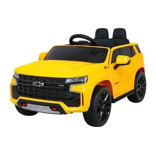 Chevrolet Tahoe Elektryczne Autko dla dzieci Żółty + Pilot + EVA + Radio MP3 + LED, kolor żółty