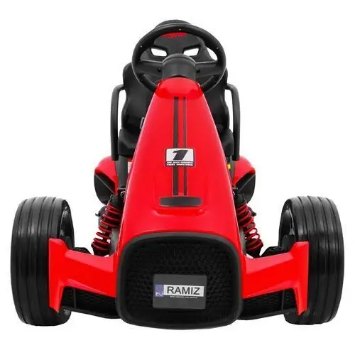 Gokart na akumulator bolid xr-1 dla dzieci czerwony + regulowana kierownica + profilowane siedzenie Ramiz 3
