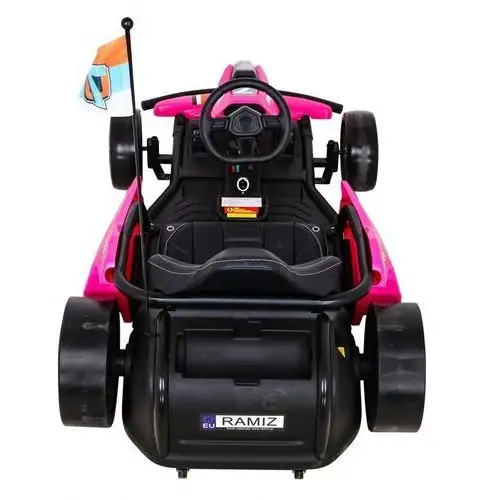 Ramiz Gokart speed 7 drift king na akumulator dla dzieci różowy + funkcja driftu + sportowe siedzenie + 2 prędkości + eva 5