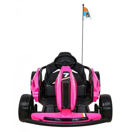 Ramiz Gokart speed 7 drift king na akumulator dla dzieci różowy + funkcja driftu + sportowe siedzenie + 2 prędkości + eva 3
