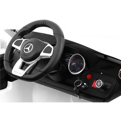 Mercedes AMG SL65 dla dzieci Biały + Pilot + Bagażnik + Regulacja siedzenia + MP3 LED + Wolny Start 5