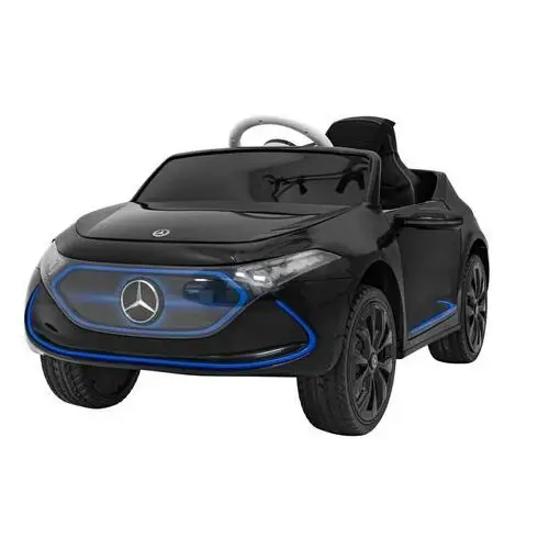 Ramiz Mercedes benz amg eqa dla dzieci czarny + pilot + 5-punktowe pasy + eva + wyświetlacz mp3 + led