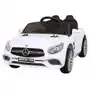 Mercedes benz amg sl65 s elektryczny dla dzieci biały + pilot + audio led + ekoskóra + eva + wolny start Ramiz Sklep