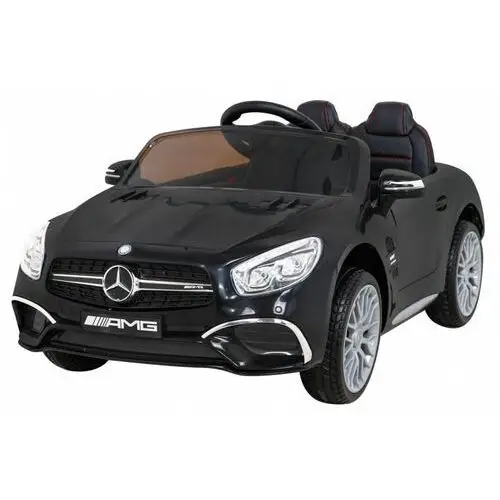 Mercedes benz amg sl65 s elektryczny dla dzieci czarny + pilot + audio led + ekoskóra + eva + wolny start Ramiz