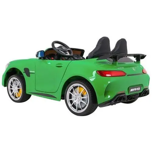 Mercedes-Benz GT R dla dzieci Lakier Zielony + Napęd 4x4 + Nawiew powietrza + Pilot + EVA + MP3 LED 5