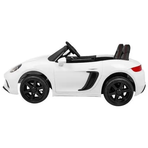 Perfecta Auto dla 2 dzieci Biały + Pompowane koła + Silnik bezszczotkowy + MP3 LED + Wolny Start, kolor biały 4