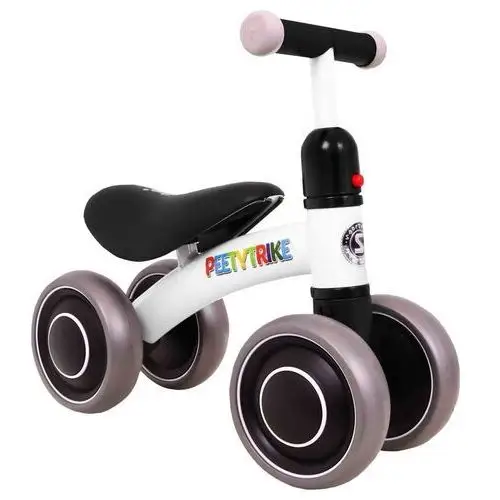 Ramiz Pierwszy rowerek biegowy pettytrike dla dzieci biały 4-kołowy jeździk sportrike