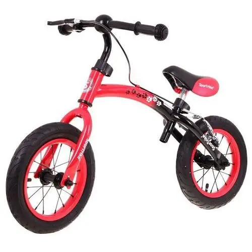 Rowerek biegowy dla dzieci Boomerang SporTrike Czerwony Nauki jazdy + Zmienny układ ramy 5