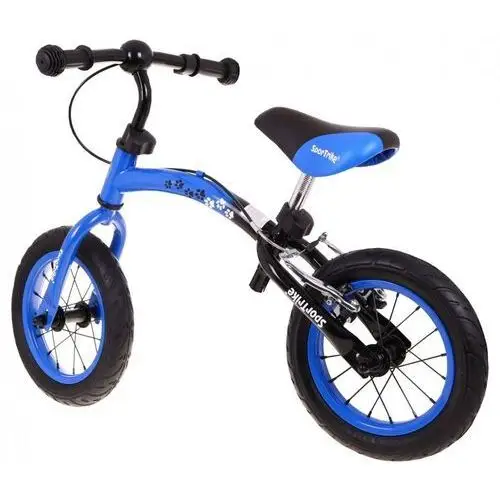 Ramiz Rowerek biegowy dla dzieci boomerang sportrike niebieski nauki jazdy + zmienny układ ramy 4
