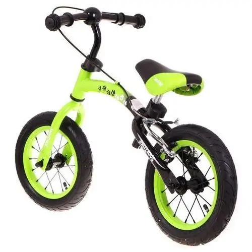 Rowerek biegowy dla dzieci boomerang sportrike zielony nauki jazdy + zmienny układ ramy Ramiz 3