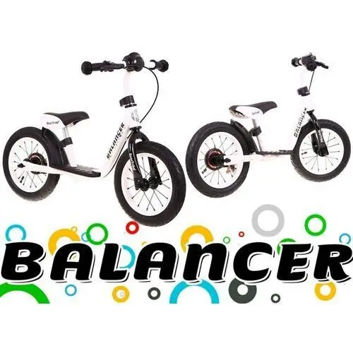 Rowerek biegowy SporTrike Balancer dla dzieci Biały Pierwszy rowerek do Nauki jazdy 5