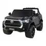 Ramiz Toyota hilux na akumulator dla dzieci czarny + napęd 4x4 + pilot + 2 bagażniki + radio mp3 + led Sklep
