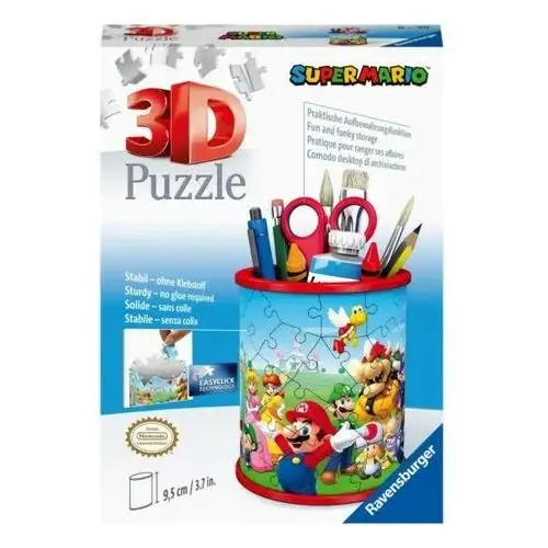 Ravensburger polska puzzle 54 elementy 3d przybornik, super mario