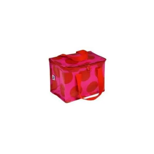 Torba termiczna na lunch, kropki, czerwono-różowa Rex london