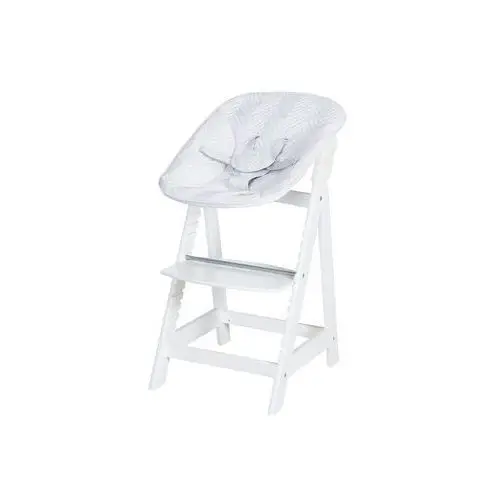 Roba Krzesełko do karmienia 2w1 "Born Up Zickzack" (Biały), kolor biały