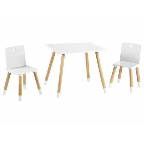 Roba zestaw mebli dla dzieci (2 krzesełka + stolik) (biały/bez siatki)
