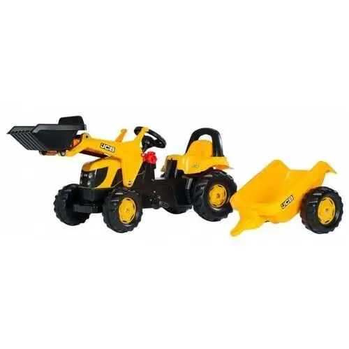 Traktor na pedały JCB z łyżką i przyczepą 2-5 Lat Rolly Toys rollyKid