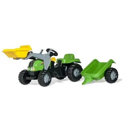 Traktor na pedały z łyżką i przyczepą, rollykid Rolly toys