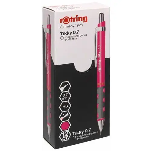 Rotring Ołówek automatyczny tikky 0.7mm neon różowy 2007218