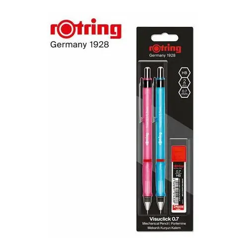 Ołówek automatyczny Rotring Visuclick DUO 0.7mm Niebieski różowy - 2102711
