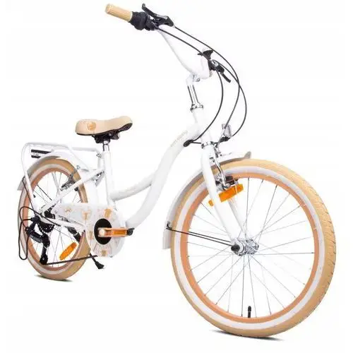 Rower 20 cali dla dziewczynki dziecięcy Shimano 6 biegów Flowe bike