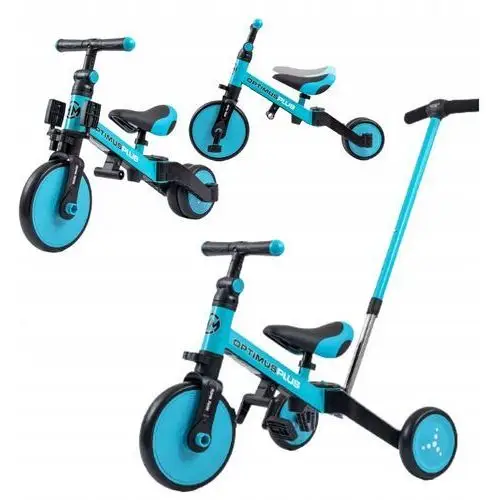 Rower Rowerek Trójkołowy Dla Dzieci Milly Mally Optimus Plus 4W1