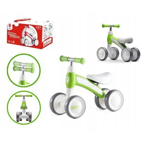 Rowerek biegowy dla dzieci Pojazd Jeździk Qplay Cutey pchacz Zielony