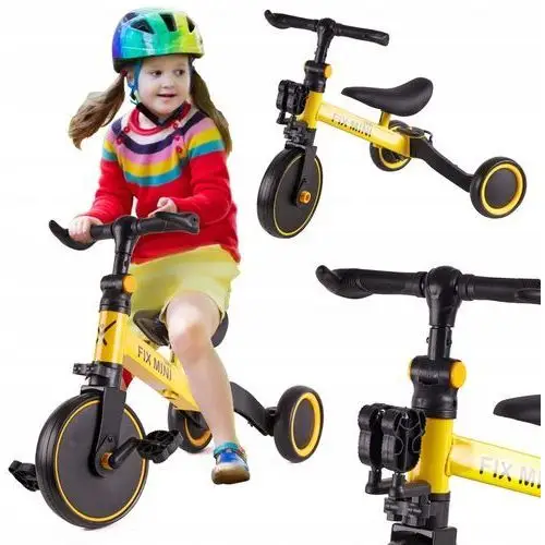 Rowerek Biegowy Trójkołowy 3W1 Rower Z Pedałami Jeździk Dla Dzieci Lekki