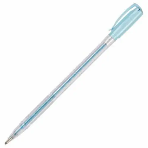 Długopis Żelowy Gz-031 Brokatowy Niebieski Cb, Rystor, kolor niebieski