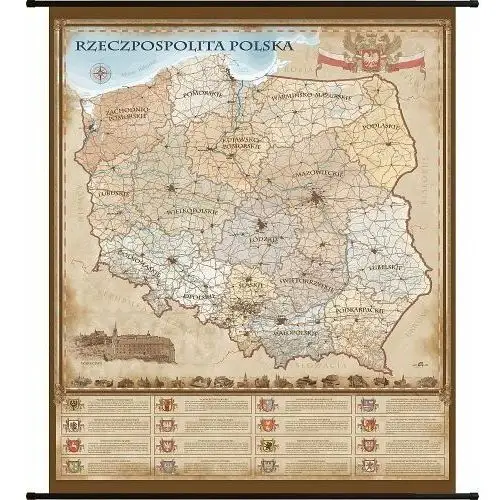 Rzeczpospolita Polska. Mapa ścienna