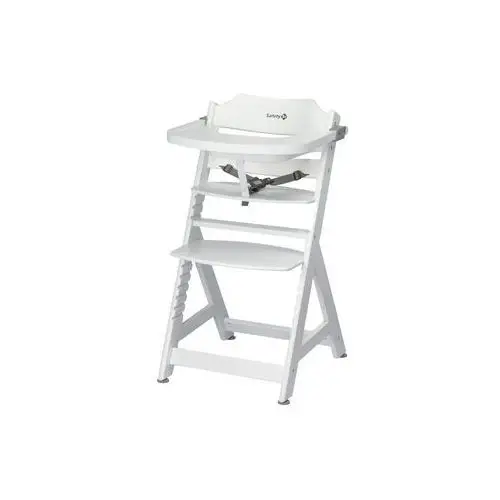 Safety 1st drewniane krzesełko do karmienia toto, rośnie wraz z dzieckiem, z blatem (biały)